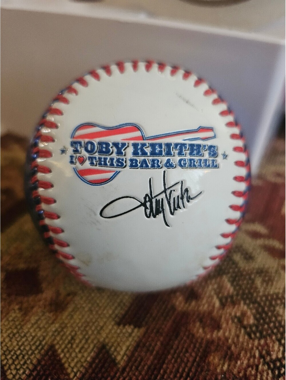 Toby Keith (singer) I Love This Bar & Grill Souvenir Collectible Baseball